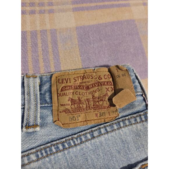 VINTAGE Levis 501 Jeans Mens 38 x 30 / 36 x 29 Straight Regular Medium Wash USA - Picture 3 of 12